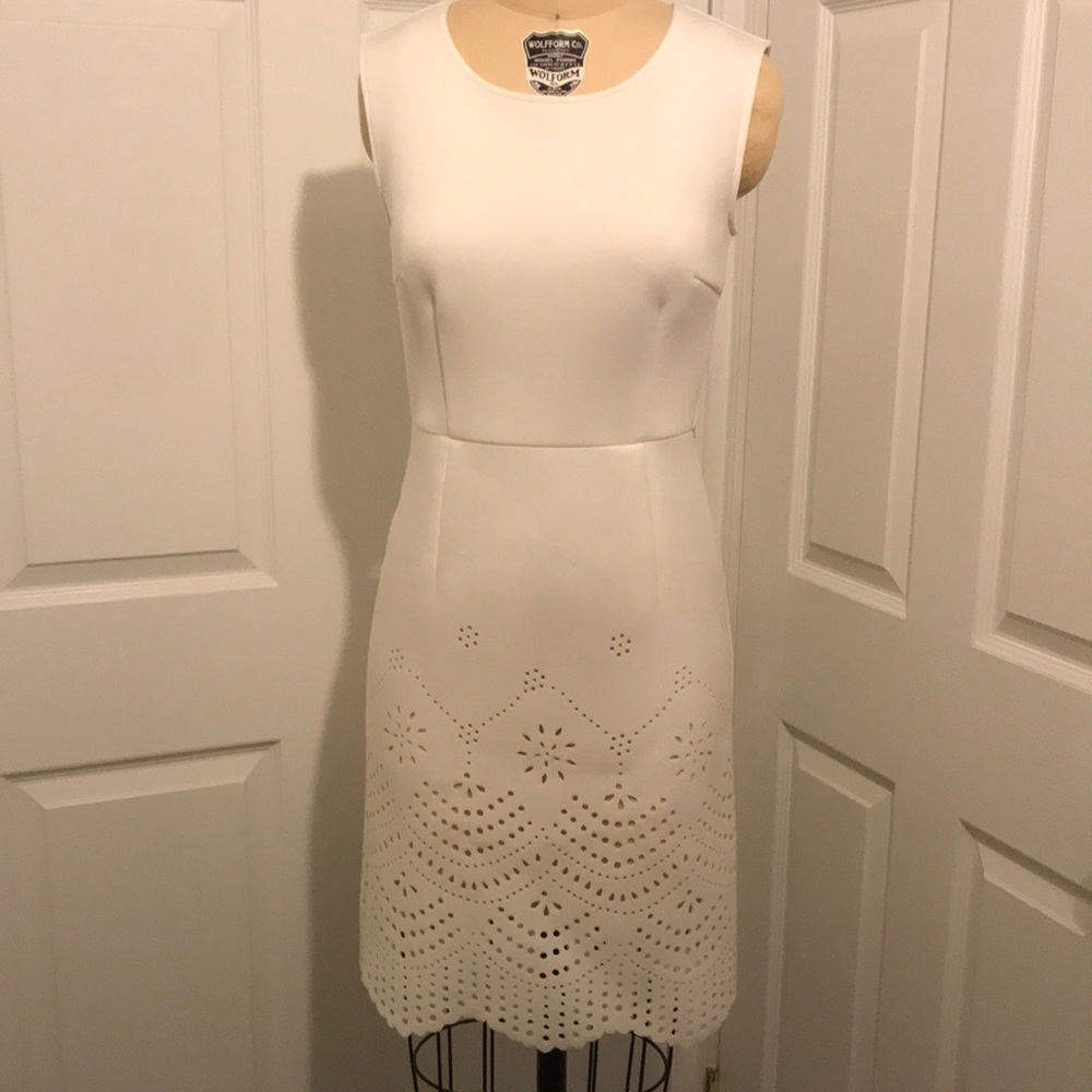 White Scuba Dress